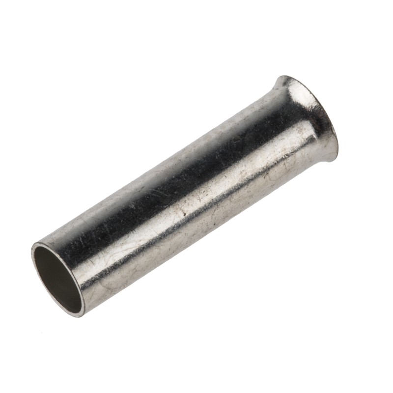 1 Bag of 1000 - JST, WE Crimp Bootlace Ferrule, 15mm Pin Length, 3.5mm Pin Diameter, 6mm² Wire Size