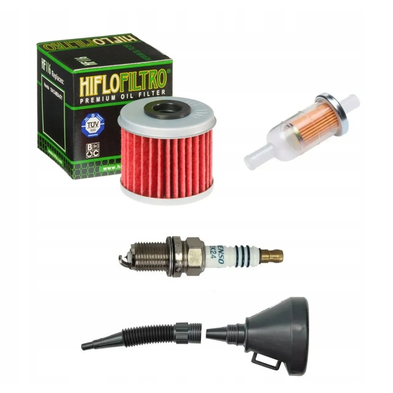 Fuel oil filter, funnel lights, honda crf 450 02