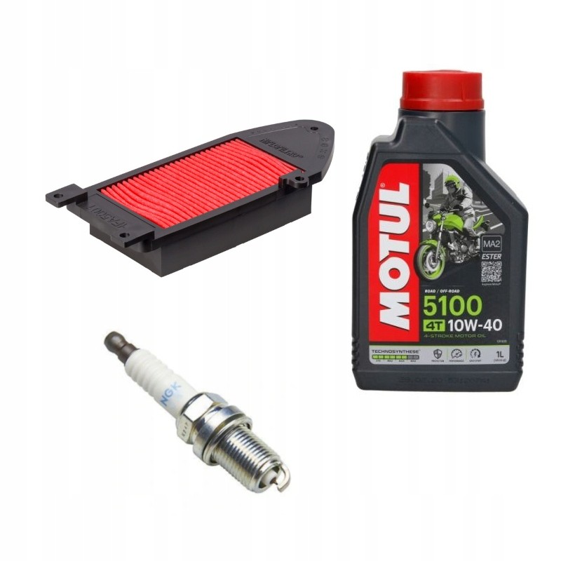 Kymco Agility 125 set, oil filter and wheel light