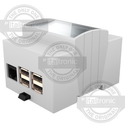 1 pcs - Italtronic Solid Top Enclosure Type, ABS, Polycarbonate DIN Rail Enclosure Kit