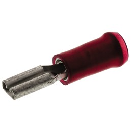 1 Bag of 1000 - TE Connectivity PIDG FASTON .110 Red Insulated Female Spade Connector, Receptacle, 2.79 x 0.3mm Tab Size, 0.3mm²