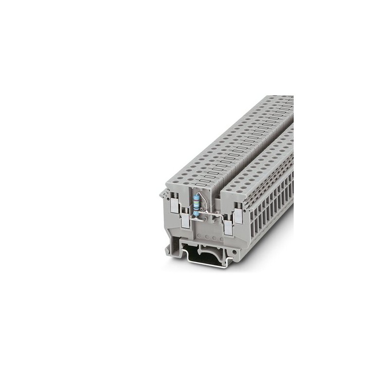 50 pcs - Phoenix Contact UDK 4-DUR 249 Series Grey Component Terminal Block, 4mm², 1-Level, Screw Termination