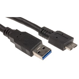 1 pcs - Roline USB 3.0 Cable, Male USB A to Male Micro USB B Cable, 2m