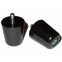 Black handlebar ends for Kawasaki ER 6F GTR Z