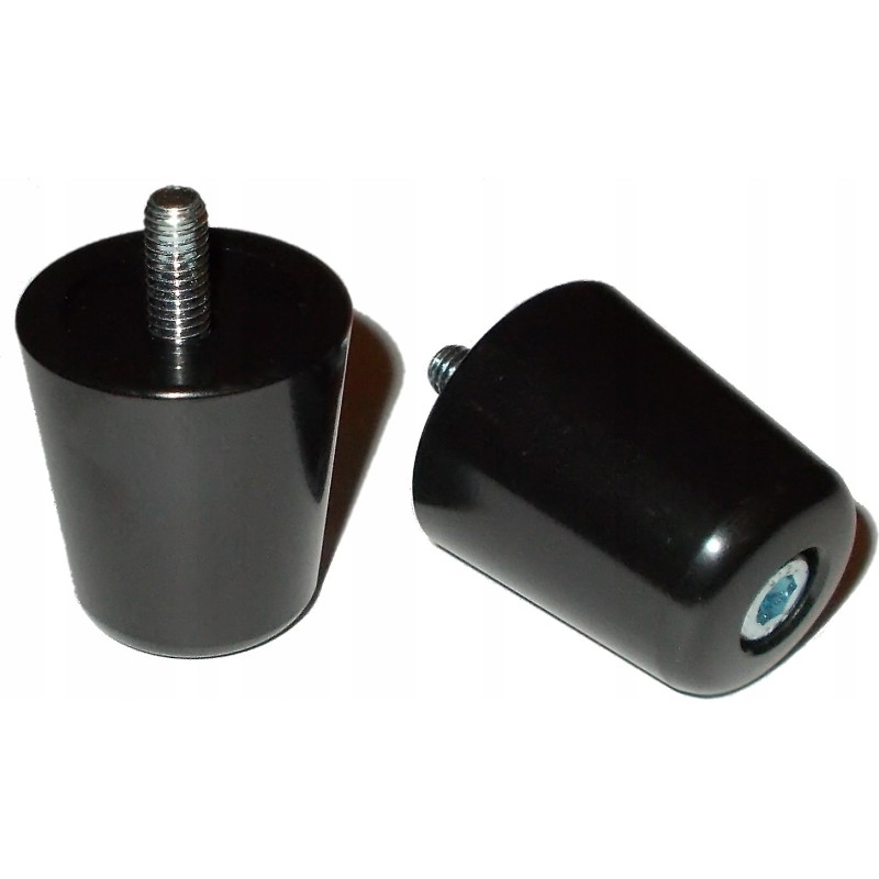 Black handlebar ends for Kawasaki ER 6F GTR Z