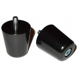 Black handlebar ends for Kawasaki ER 6F GTR Z