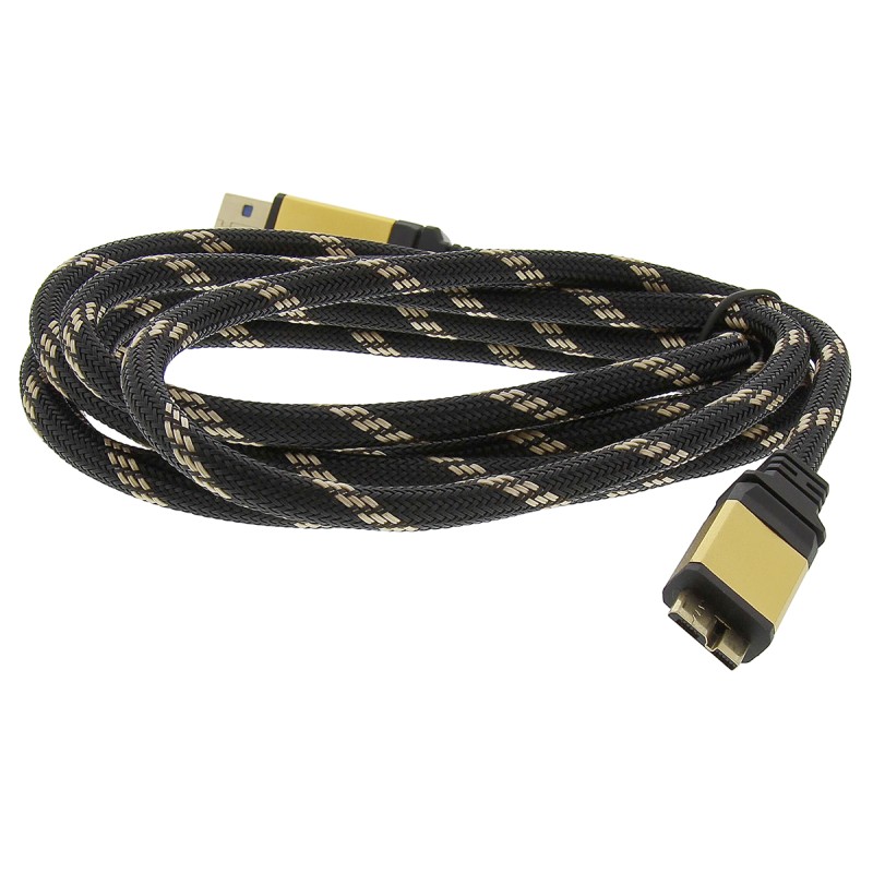 1 pcs - Roline USB 3.0 Cable, Male Micro USB B to Male Micro USB B Cable, 2m