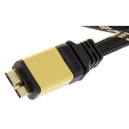 1 pcs - Roline USB 3.0 Cable, Male Micro USB B to Male Micro USB B Cable, 2m