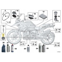 Bmw k46 k50 r1200gs s1000rr original oil filter