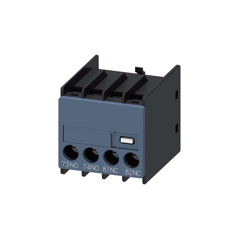 1 pcs - Siemens Auxiliary Contact, 2 Contact, 1NC + 1NO, Snap-On, SIRIUS