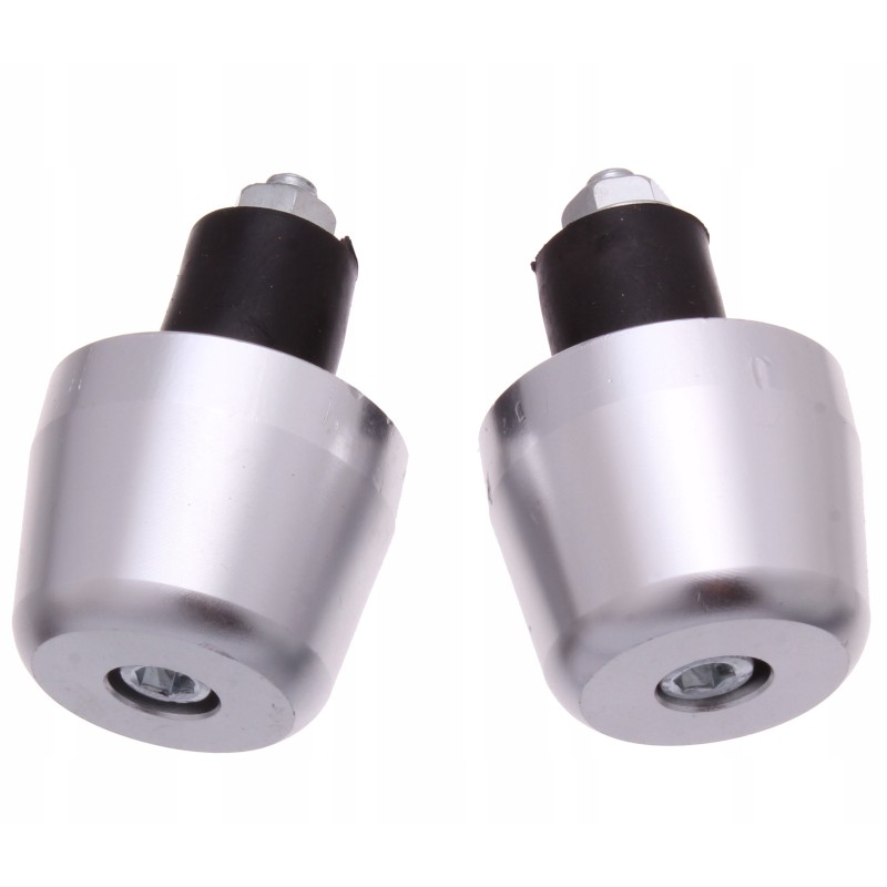 Silver handlebar ends, 36mm cone