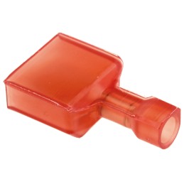 1 Bag of 1000 - TE Connectivity Ultra-Fast .250 Red Insulated Male Spade Connector, Tab, 6.3 x 0.8mm Tab Size, 0.3mm² to 0.8mm²
