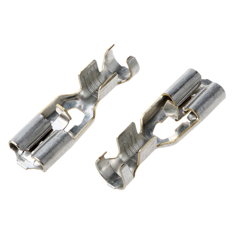 1 Bag of 1000 - TE Connectivity Positive Lock .250 Mk II Uninsulated Female Spade Connector, Receptacle, 6.35 x 0.81mm Tab Size,