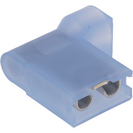 1 Bag of 1000 - TE Connectivity Ultra-Fast .250 Blue Insulated Female Spade Connector, Flag Terminal, 6.35 x 0.81mm Tab Size, 1.