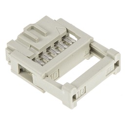 100 pcs - Harting 10-Way IDC Connector Socket for Cable Mount, 2-Row