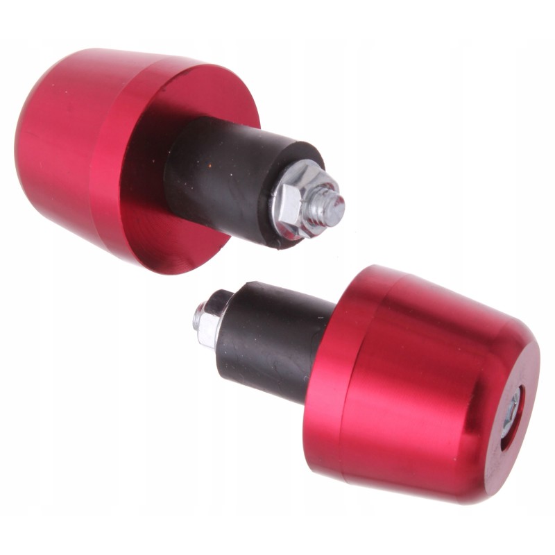 Red weight handlebar ends, 36mm cone