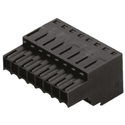 100 pcs - Weidmuller 3.5mm Pitch 3 Way Pluggable Terminal Block, Plug, Cable Mount, Spring Cage Termination