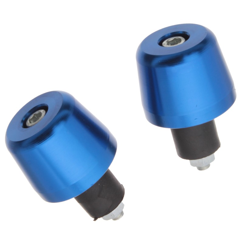 Blue aluminum handlebar ends, 36mm cone