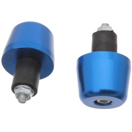 Blue aluminum handlebar ends, 36mm cone
