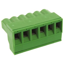 100 pcs - TE Connectivity 5.08mm Pitch 6 Way Pluggable Terminal Block, Plug, Cable Mount, Screw Down Termination