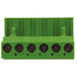 100 pcs - TE Connectivity 5.08mm Pitch 6 Way Pluggable Terminal Block, Plug, Cable Mount, Screw Down Termination