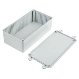 1 pcs - CAMDENBOSS 2000 Series Grey ABS Enclosure, IP54, Flanged, Grey Lid, 120 x 65 x 40mm
