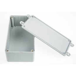 1 pcs - CAMDENBOSS 2000 Series Grey ABS Enclosure, IP54, Flanged, Grey Lid, 120 x 65 x 40mm