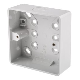 1 pcs - MK Electric PVC Back Box, 1 Gangs, 87 x 87mm