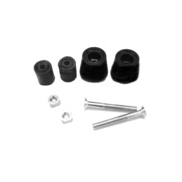 Black motorcycle handlebar ends