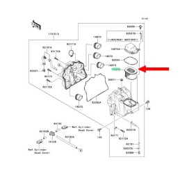 Kawasaki z750 z1000 air filter