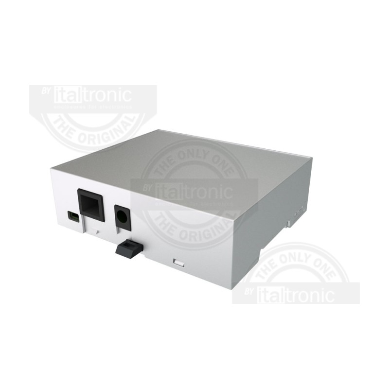 1 pcs - Italtronic Solid Top Enclosure Type, ABS, Polycarbonate DIN Rail Enclosure Kit
