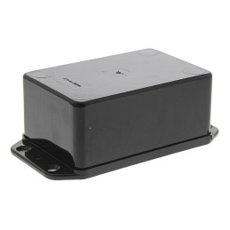 1 pcs - CAMDENBOSS Series 2000 Series Black ABS Enclosure, IP65, Flanged, Black Lid, 105 x 56 x 39mm