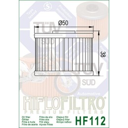 Oil filter hiflofiltro hf112 honda kawasaki gas