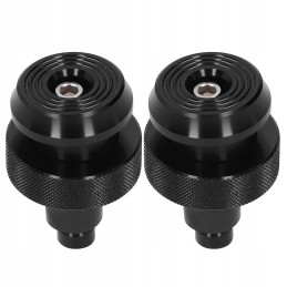 Black handlebar weight ends