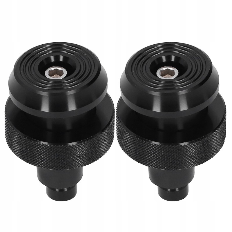 Black handlebar weight ends