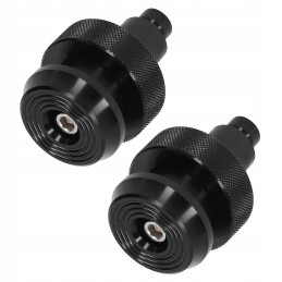 Black handlebar weight ends