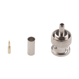 100 pcs - RS PRO, Plug Cable Mount, 75Ω, Crimp Termination, Straight Body