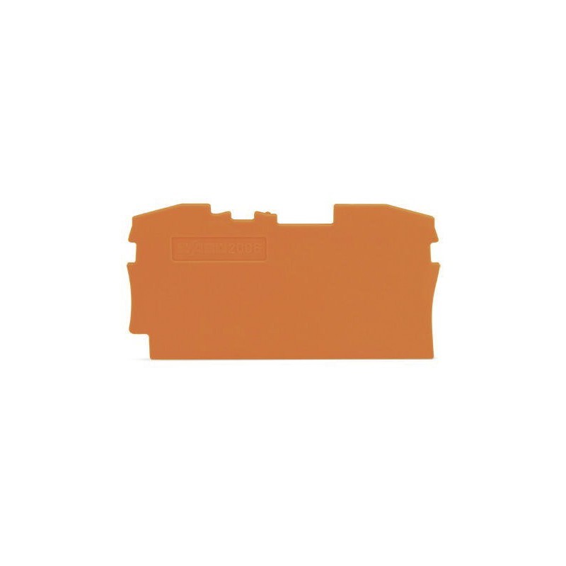 1 Bag of 25 - Wago TOPJOB S, 2006 Series End and Intermediate Plate for Use with 2006 Series Terminal Blocks, IECEx