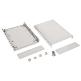 1 pcs - RS PRO Light Grey Polycarbonate Enclosure, IP53, 185.5 x 136 x 40mm