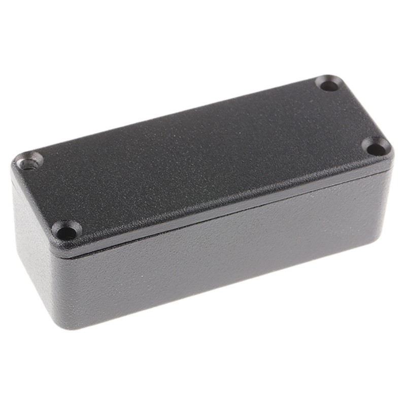 1 pcs - RS PRO Black Die Cast Aluminium Enclosure, Black Lid, 89.1 x 35 x 30.3mm