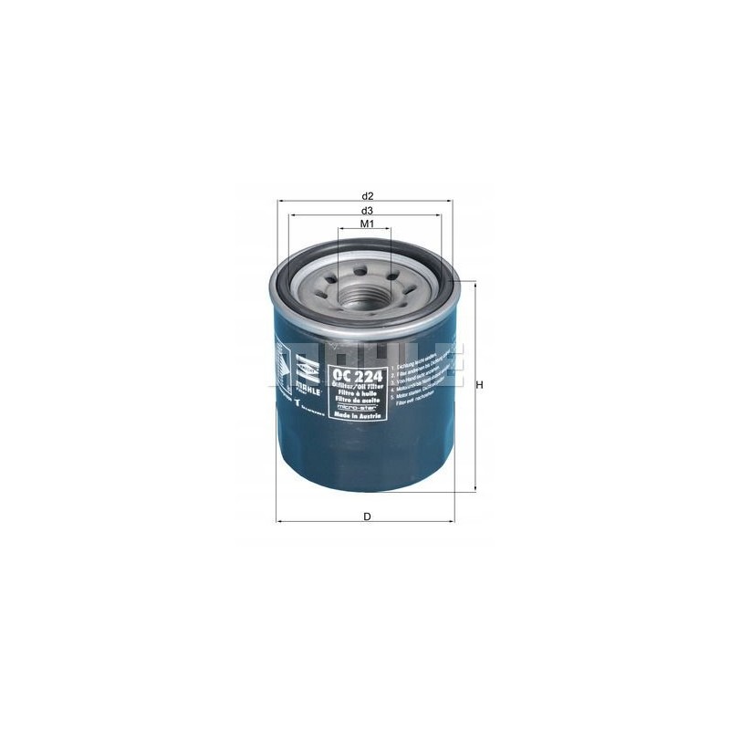 Oc 224 knecht oil filter