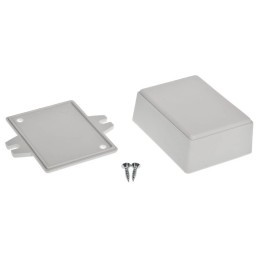 1 pcs - RS PRO Light Grey ABS Enclosure, IP53, 66 x 49 x 28mm