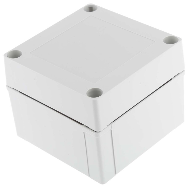 1 pcs - Fibox Grey ABS Enclosure, IP66, IP67, 100 x 100 x 75mm