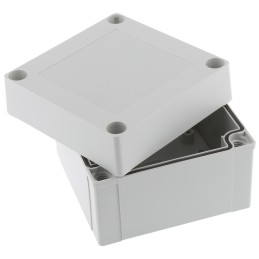 1 pcs - Fibox Grey ABS Enclosure, IP66, IP67, 100 x 100 x 75mm