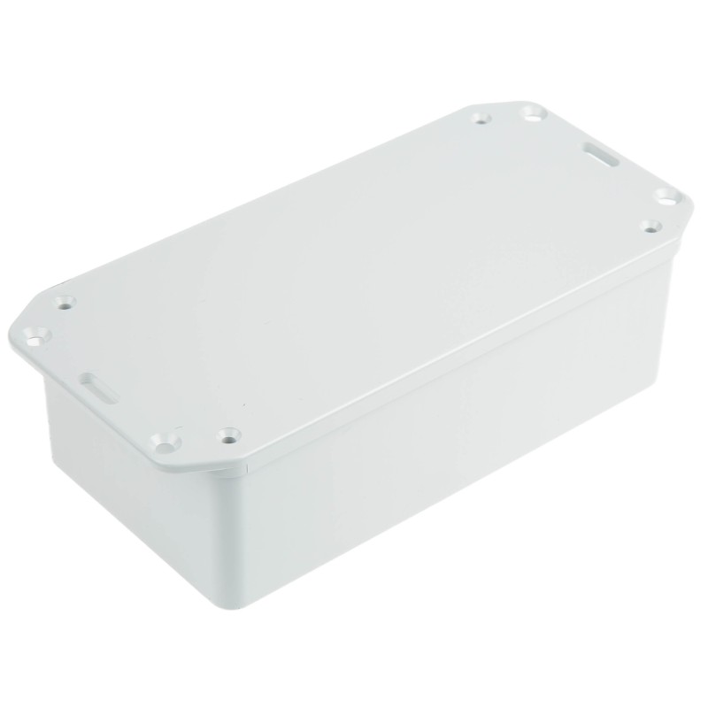 1 pcs - RS PRO Grey ABS Enclosure, IP65, Flanged, Grey Lid, 135.8 x 64.55 x 31.5mm