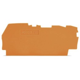 1 Bag of 25 - Wago TOPJOB S, 2102 Series End and Intermediate Plate for Use with 2102 Series Terminal Blocks, IECEx