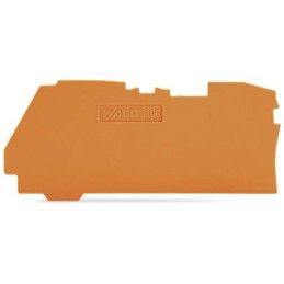 1 Bag of 25 - Wago TOPJOB S, 2106 Series End and Intermediate Plate for Use with 2106 Series Terminal Blocks, IECEx
