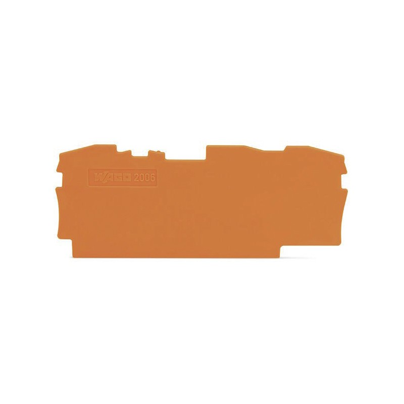 1 Bag of 25 - Wago TOPJOB S, 2006 Series End and Intermediate Plate for Use with 2006 Series Terminal Blocks, IECEx