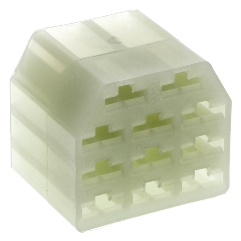1000 pcs - TE Connectivity, AMP FASTIN-FASTON 11 Way Nylon Crimp Terminal Housing, 6.35mm Tab Size, Natural
