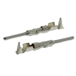 1 Bag of 25 - Amphenol Male Crimp Circular Connector Contact, Contact Size 1.6mm, Wire Size 20 - 16 AWG